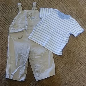 Carters 2 pc bear hugs outfit, 18 mos like new